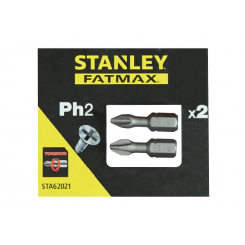 Набір викруткових насадок (біта) STANLEY PH2, l=25мм, 2шт.