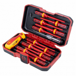 Набір викруток діелектричних 11шт викрутка-індикатор 250В CrV (пласт кейс) Sigma (4008411)