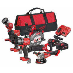 Набір з 6 інструментів безщіткових акумуляторних M18 FPP6G3-502B MILWAUKEE (M18 FPD3 18V акумуляторна ударна дриль; M18 FID3 18V