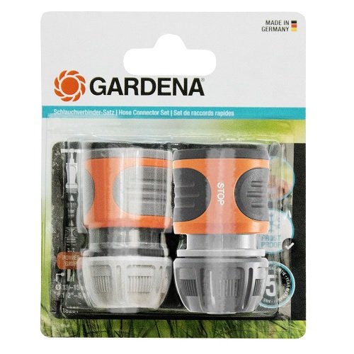 Набір з'єднувачів GARDENA для шлангів 13 мм 1/2” та 15 мм 5/8”