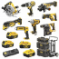 Набір з восьми акумуляторних інструментів DeWALT DCK856P4