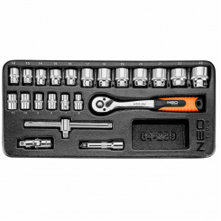 Набір змінних головок 3/8", 22 шт.