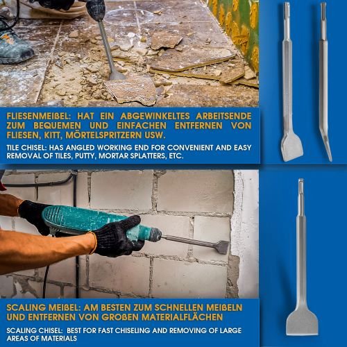 Набір зубил S&R Meister sds-plus 4 шт