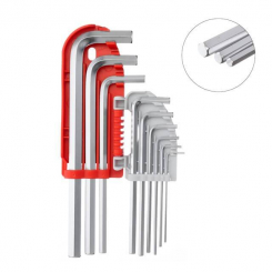 Набір ключів Г-подібних шестигранних подовжених 9 од., 1.5-10 мм, S2, PROF INTERTOOL HT-1803