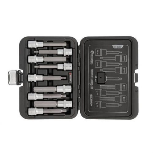 Набір біт HEX, STORM, 1/2", Н4-17, S2 INTERTOOL ET-8406