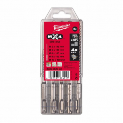 Набір бурів SDS-PLUS MX4 MILWAUKKEE, (5шт)