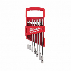 Набір дюймових ключів ріжково-накидних MILWAUKEE з тріскачкою, (7шт), (3/4", 7/16", 1/2", 9/16", 5/8", 11/16", 3/4")