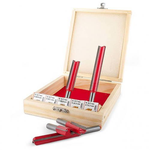 Набір фрез пазових прямих, 5 од. INTERTOOL HT-0075