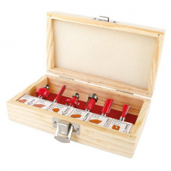 Набір фрез для деревини, 6 од. INTERTOOL HT-0072