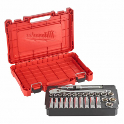 Набір головок 1/2" з храповиком MILWAUKEE, (28шт)