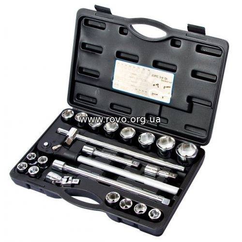 Alloid. Набір головок 3/4". 23 предм. 19-50 мм. (НГ-6023М)