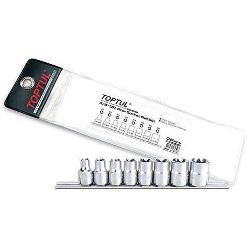 Набір головок TORX 3/8 "E8-E20 8ed. (Зірка Давида) TOPTUL GAAG0802