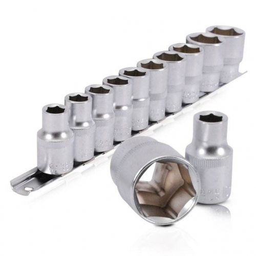 Набір головок на планці 10-24 мм, 1/2", 10 од. INTERTOOL ET-6011