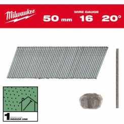 Набор гвоздей для нейлера 15G/20°/38мм (2000 шт)MILWAUKEE