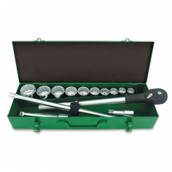 Набір інструменту дюймового 3/4" 14од. (12-гр.) metal case TOPTUL GCAD1407