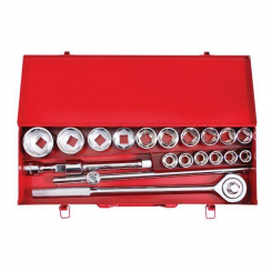 Набір інструментів 3/4", 20 од., металевий кейс INTERTOOL ET-6024