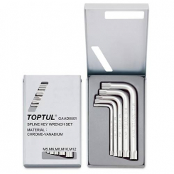 Набір ключів Spline Г-подібний М5-М12 TOPTUL GAAD0501