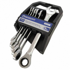 Набір ключів комбінованих з тріскачкою 8,10,12-14,17 мм 6од. на холдері СТАНДАРТ NGW6ST