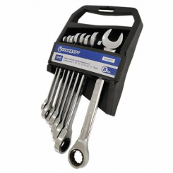 Набір ключів комбінованих з тріскачкою 8,10,12-15,17,19мм 8од. на холдері СТАНДАРТ NGW8ST