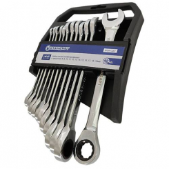 Набір ключів комбінованих з тріскачкою 8-19мм 12од. на холдері СТАНДАРТ NGW12ST