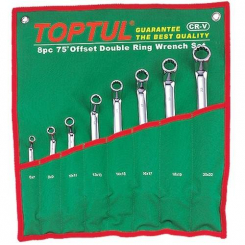 Набір накидних ключів 6-22мм (кут 75 °) 8од. TOPTUL GAAA0810