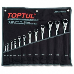 Набір накидних ключів 6-32мм (кут 45 °) 12од. TOPTUL GAAA1202