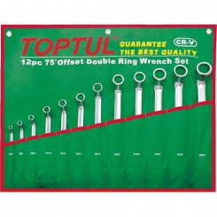 Набір накидних ключів 6-32мм (кут 75 °) 12од. TOPTUL GAAA1204