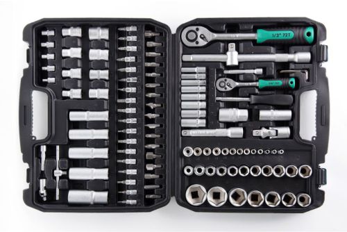 Набір насадок (інструментів) торцевих з тріскавкою CrV 1/4, 1/2 (72Т) (108шт)