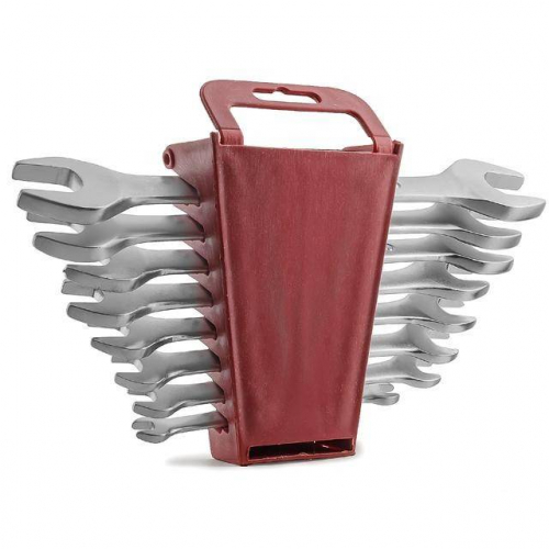 Набір ключів ріжкових 8 од., 6-22 мм, Cr-V INTERTOOL HT-1002