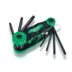Набір складних ключів TORX: T9-T40 (матеріал CRV-6150) TOPTUL AIFB0801