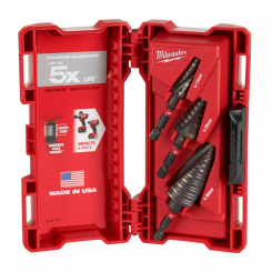 Набір ступінчастих свердл SHOCKWAVE Impact Duty MILWAUKEE, (3шт)