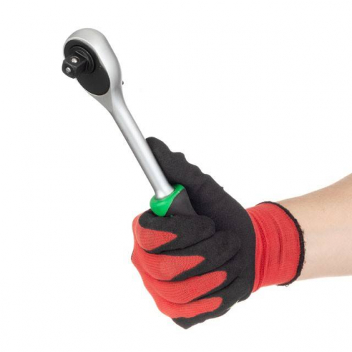 Набір головок 8-32 мм, 1/2", рукоятка з храповим механізмом, 19 од. INTERTOOL ET-6019