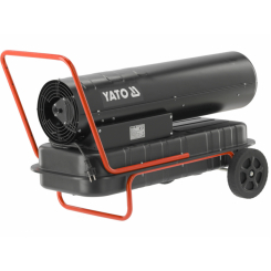 Нагрівач приміщень диз/гас з вентилят YATO ел-мереж- 230В, 340Вт, продук- 50кВт, 1100м³/год; бак-50л