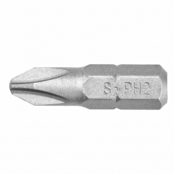 Накінечник викрутки PH2, 25 мм, 1/4", 20 шт.