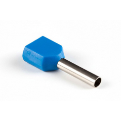 Наконечник з ізоліцією втулковий для двох проводів ТЕ 2.5/12 сірий (пач 100шт) APRO