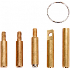 Наконечники до протягувачів кабелів YATO: мідні, намагнічені з кільцем, 5 шт.