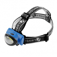 Налобний ліхтарик на елементах живлення AAA HOEGERT 100%.  50% . SOS HT1E420