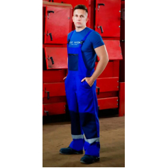 Напівкомбінезон робочий мод. Стандарт, колір синій-темносиній, нар. 52-54/3-4 (L)