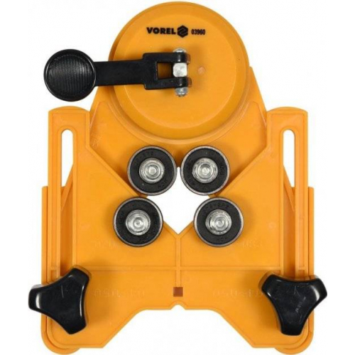 Напрямний пристрій VOREL для свердління в плитках, Ø4-84 мм, кріплення на присосках