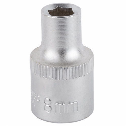 Насадка шестигранна коротка 1/2" 8мм CrV mid Sigma (6071081)