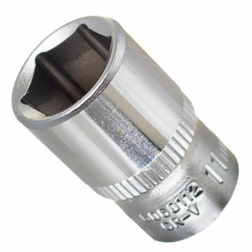 Насадка шестигранна коротка 1/4" 11мм CrV ULTRA (6060112)