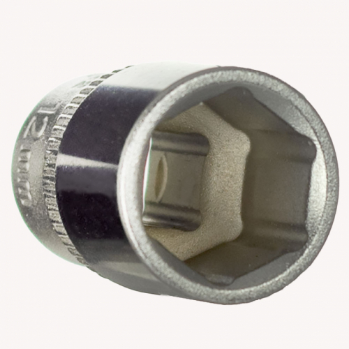 Насадка шестигранна коротка 1/4" 12мм CrV ULTRA (6060122)
