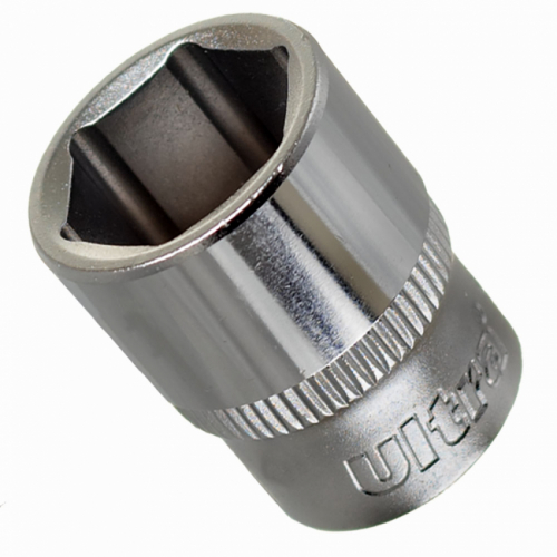 Насадка шестигранна коротка 1/4" 14мм CrV ULTRA (6060142)