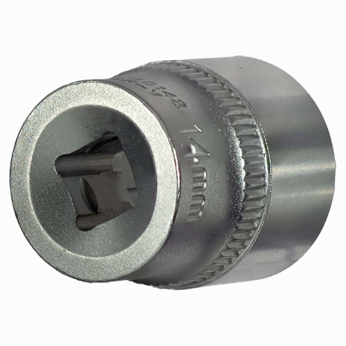 Насадка шестигранна коротка 1/4" 14мм CrV ULTRA (6060142)