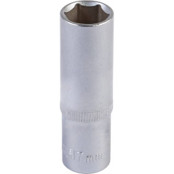 Насадка торцева 6-гранна подовжена MASTERTOOL 1/2" 17 мм CRV 78-0517