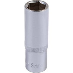 Насадка торцева 6-гранна подовжена MASTERTOOL 1/2" 18 мм CRV 78-0518