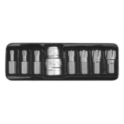 Насадка викрутка YATO RIBE М5-М14 перехідник 1/2" Набір 8шт. [24/72]