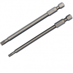 Викрутка насадка YATO "TORX SECURITY" на кв. 1/4", T10/T25, l=100мм Набір 2шт. [25/100]