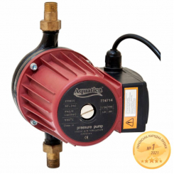 Насос для підвищення тиску 270Вт Hmax 12м Qmax 47л/хв Ø" 195мм гайки Ø½" AQUATICA (774714)