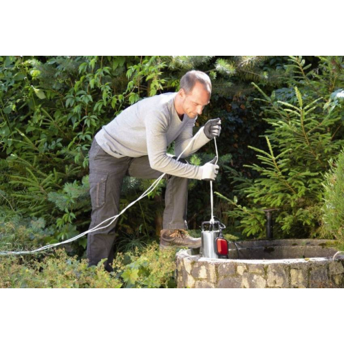 Насос дренажний, 1000 Вт, 18000 л/год, вис. 9 м, глиб. 5 м корпус нержавіюча сталь GC-DP 1020 N